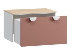 Стол-тумба детский Милна 80x49 Розовый