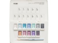 Набор акварели HIMI "Металлик", 12 цветов, оттенки SILVER