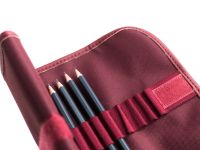Набор чернографитных карандашей Малевичъ "Graf'Art" 8 шт в пенале-скрутке, бордо