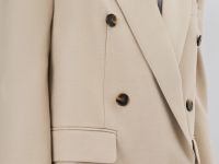 Двубортный жакет O'STIN x Яндекс Книги, Бежевый