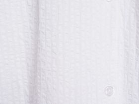 Рубашка пижамная из ткани с жатым эффектом, Белый