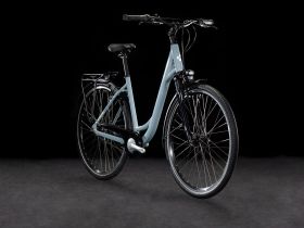 Женский велосипед Cube Town One Easy Entry, год 2025, цвет Серый-Белый, ростовка 19.5