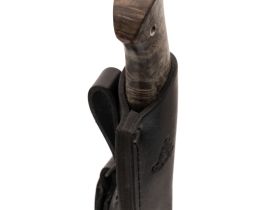 Охотничий нож Ворон, сталь S290, рукоять карельская береза