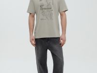 Футболка из хлопка с принтом