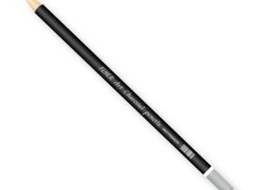 Карандаш угольный FLYER, мягкий silver end