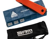 Складной нож SRM 135L-GJ, сталь 14C28N, рукоять G10, оранжевый/черный
