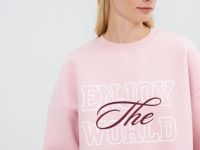 Свитшот с принтом, Розовый