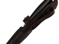 Нож Ворон, сталь дамаск, мельхиор