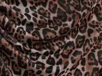 Платье из сетки с леопардовым принтом, Бежевый