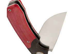 Складной нож Maxace Goliath Red, сталь Bohler K110, рукоять G10 красный/темный больстер