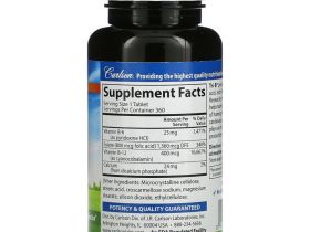 Carlson Labs, Tri-B, комплекс с витаминами B6, B12 и фолиевой кислотой, 360 таблеток