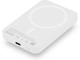 Внешний аккумулятор uBear Flow MagSafe, 5000mAh белый