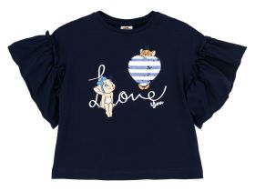 Фуфайка трикотажная для девочек (футболка)