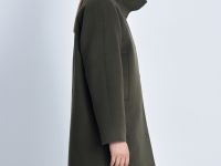 Пальто из шерсти и шелка