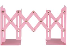 Подставка для книг MESHU, 3 отделения, раздвижная, розовая