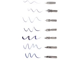 Набор для каллиграфии Малевичъ, 9 перьев с прямым держателем