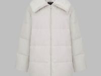 Пуховик с натуральным пухом и меховым воротником