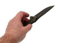 Складной нож Mr.Blade Hellcat Blackwash, сталь VG-10, военный стиль, рукоять Olive G10