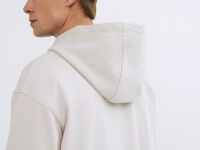 Толстовка на молнии с капюшоном, Белый