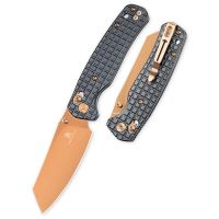 Складной нож Bestechman Cicada's Wing, сталь 10Cr15CoMoV, рукоять сталь, черный/бронзовый