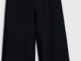 Брюки из полупрозрачной ткани, Черный