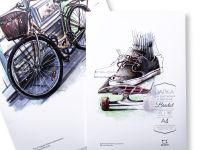 Папка с бумагой для графики и маркеров Малевичъ "Bristol" А3 15 л 180 г