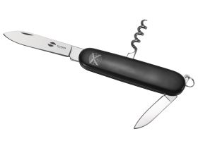 Нож перочинный Stinger 90 мм, 4 функции, черный, в блистере