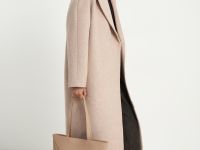 Двубортное пальто свободного силуэта