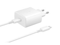 Сетевое зарядное устройство Samsung Super Fast Charger USB Type-C 45W + Cable Type-C (белый)