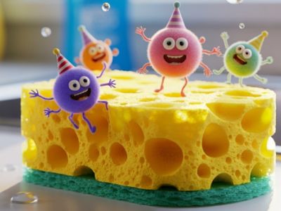 Роскачество выяснило, какие бактерии живут на кухонной губке