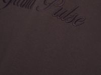 Футболка с текстовой вышивкой, Коричневый