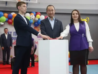 В Томмоте открыли после реконструкции школьный спортзал