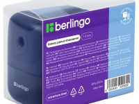 Точилка механическая Berlingo "Perfect", синий, пластиковый корпус