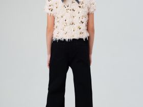 Брюки текстильные джинсовые для девочек