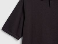 Вязаный джемпер-поло, Коричневый