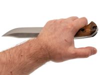 Туристический нож Bastardo TW, сталь 420HC, рукоять дерево, Kizlyar Supreme