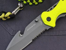 Складной нож НОКС Катран-М2, сталь AUS-8, желтый