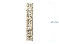 Подвеска из желтого золота с бриллиантами э0301пд04172400