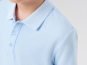 Сорочка трикотажная с воротником поло для мальчиков