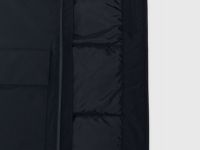 Утеплённая парка с накладными карманами, Черный