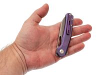 Складной нож Dr.Tech D4281P, сталь M390, рукоять TC4, фиолетовый