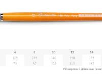 Кисть пони №2 плоская Tintoretto "Pony" на короткой ручке