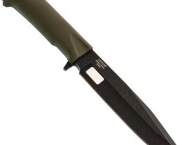 Нож Милитари, сталь AUS-8, рукоять хаки, Кизляр