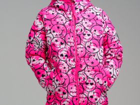 Куртка текстильная с полиуретановым покрытием для девочек