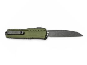 Автоматический нож Microtech Cypher II S/E, сталь M390, рукоять алюминий, зеленый