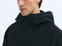 Ветровка с капюшоном, Черный