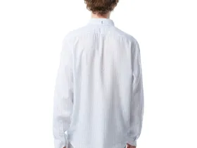 Мужская рубашка Lacoste с монограммой из смеси льна