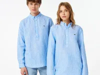 Рубашка Lacoste повседневного кроя унисекс из смеси льна