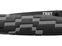 Полуавтоматический складной нож Hyperspeed, CRKT 7020, сталь 8Cr14MoV Black Oxide Coating, рукоять термопластик GRN