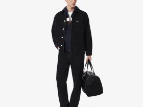 Мужской хлопковый свитшот Lacoste классического кроя